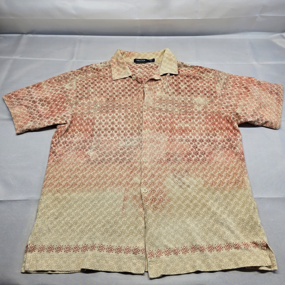 Nautica men's bohemian‎ Ombre shirt Size XL